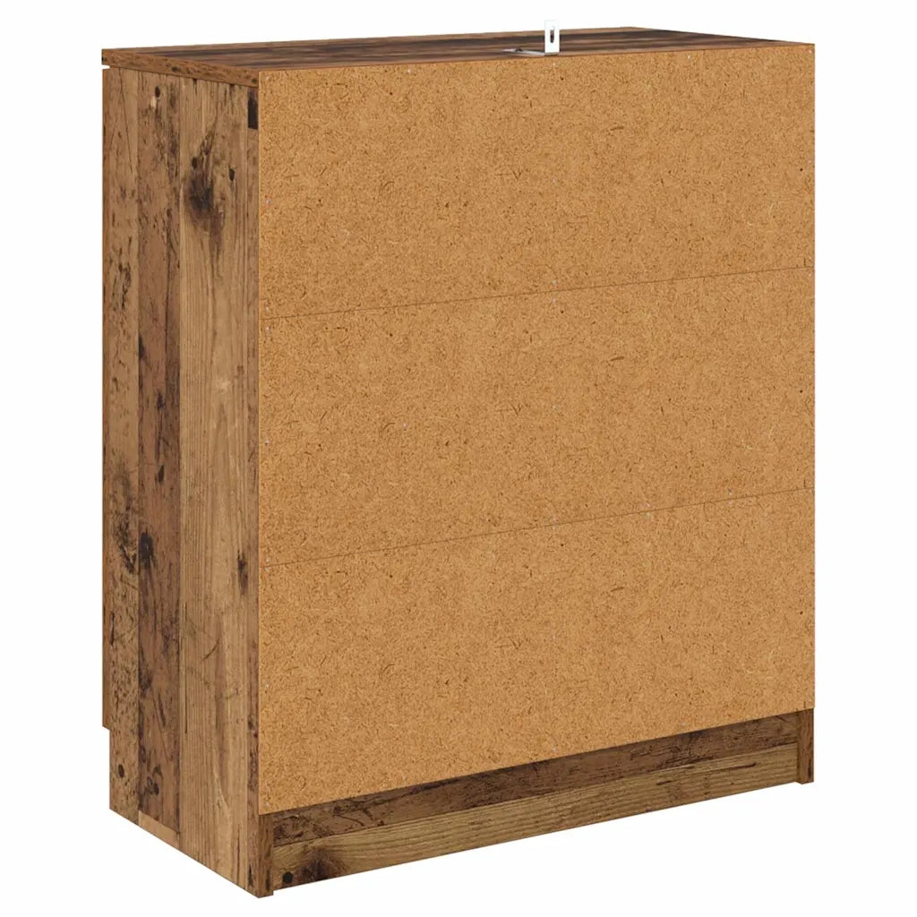 Credenza | Sideboards con cassetto 2 pcs Legno vecchio 60 x 30 x 70 cm