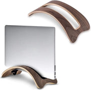 Supporto Verticale per Laptop - Supporto in Legno per Macbook - Adatto per Laptop con Spessore 14.5-16mm - Legno di Nocciolo - Miele