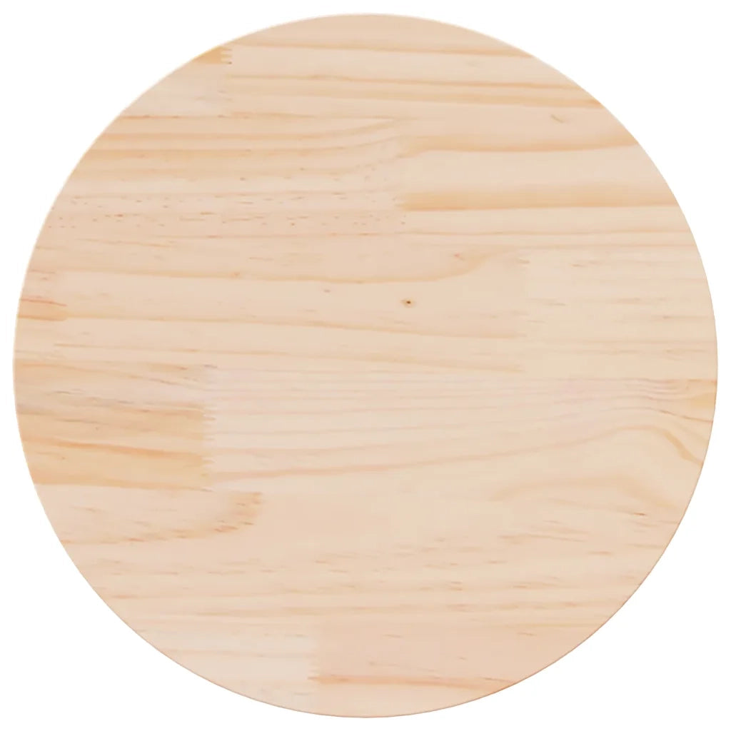 Piano Tavolo Ø70x2,5 cm in Legno Massello di Pino 813648