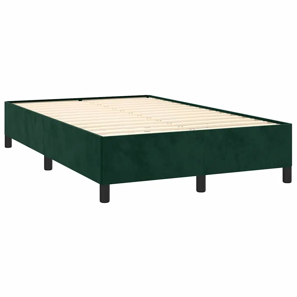 Giroletto senza Materasso Verde Scuro 120x200 cm in Velluto