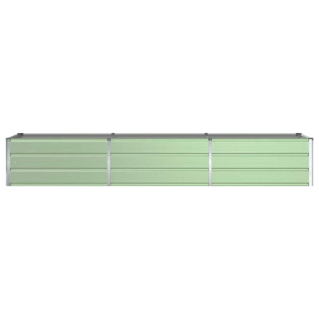 Fioriera da esterno dal design industriale moderno 480 x 50 x 45 cm in acciaio zincato verde pastello 02_0059279