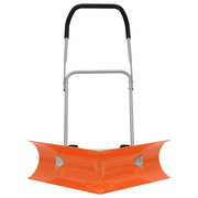 Pala da Neve Doppio Angolo Manico Allungabile Arancione Acciaio CFW4889058