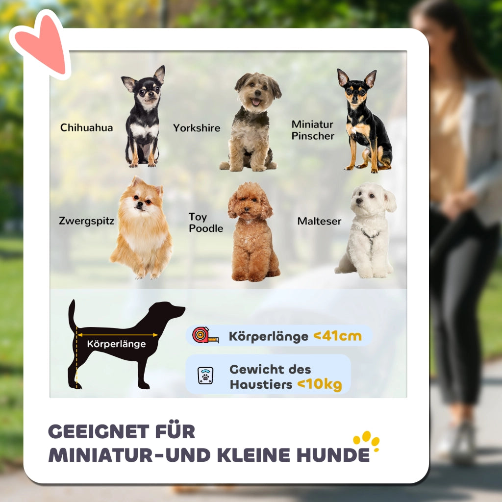 Passeggino per cani pieghevole ¨C Xylo ¨C 3 ruote, fino a 10 kg, rosso, 109,5x57,5x106,5 cm