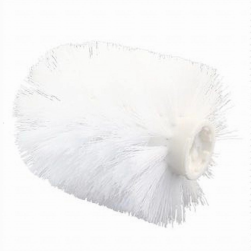 Trade Shop - Testina Rotonda Di Ricambio Per Scopino Wc Spazzolone Pulizia Bagno Bianco 79826 -