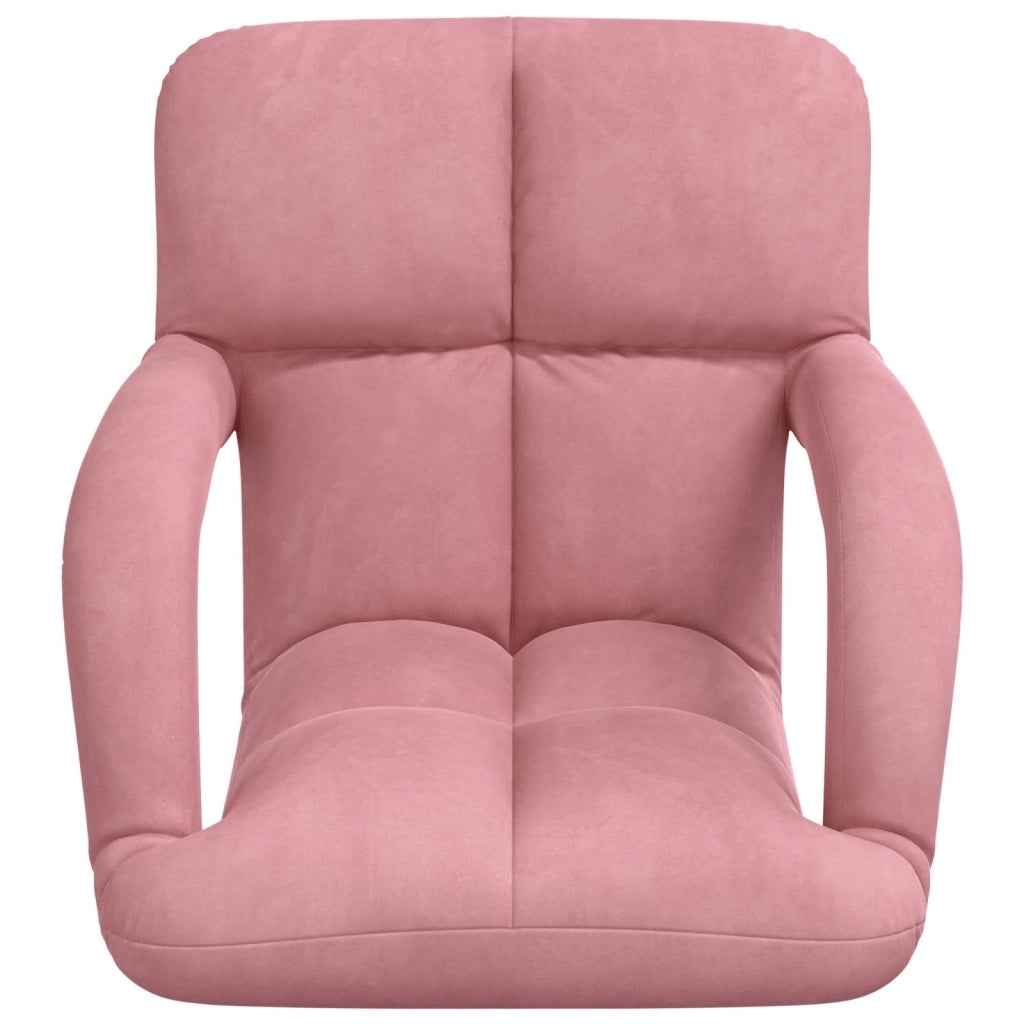 Sedia da Pavimento Rosa 58 x 62 x 58 cm Velluto 42028136