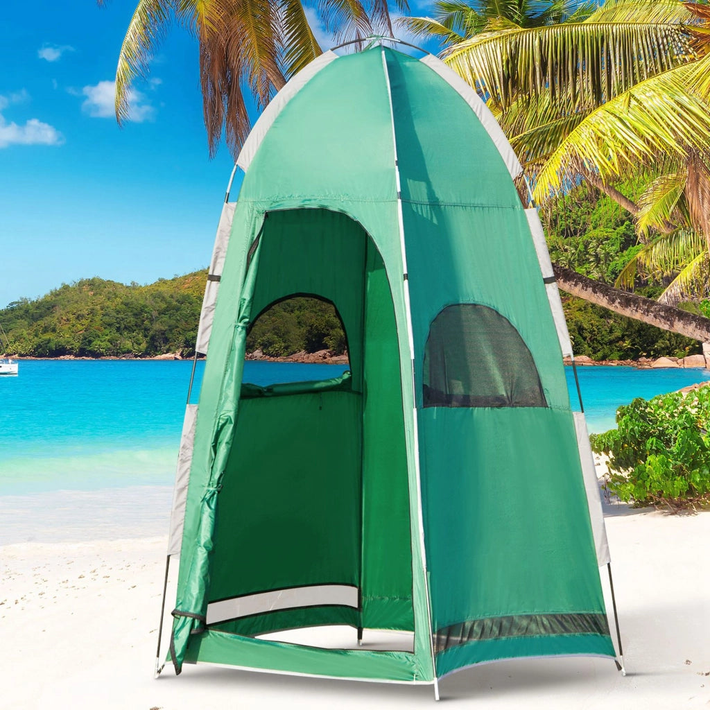 Tenda da Doccia con Ingresso a Cerniera ¨C zephmum ¨C Verde 122x122x213 cm