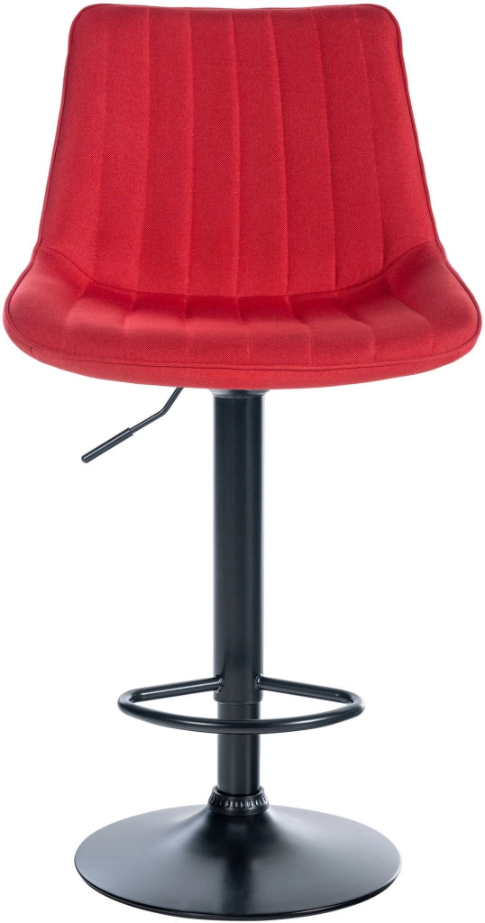 Sgabello Toni Tessuto rosso,nero