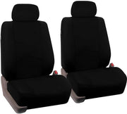 Set di protezione per sedili universale - Autostoelhoes - Set di protezioni per sedili posteriori - Coperture di sostegno per la testa - Nero/Grigio - Polyester con spugna