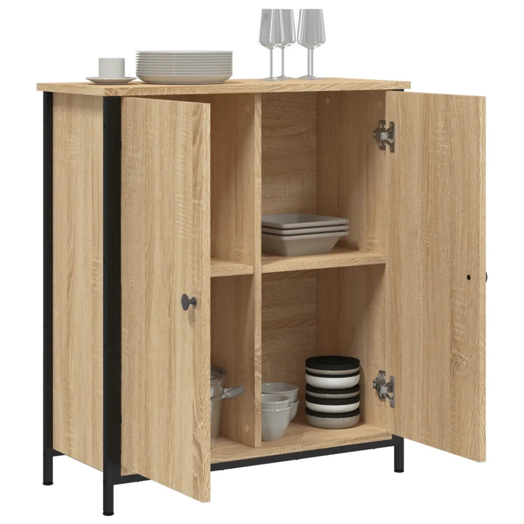 Credenza Rovere Sonoma 70x30x80 cm in Legno Multistrato 835535