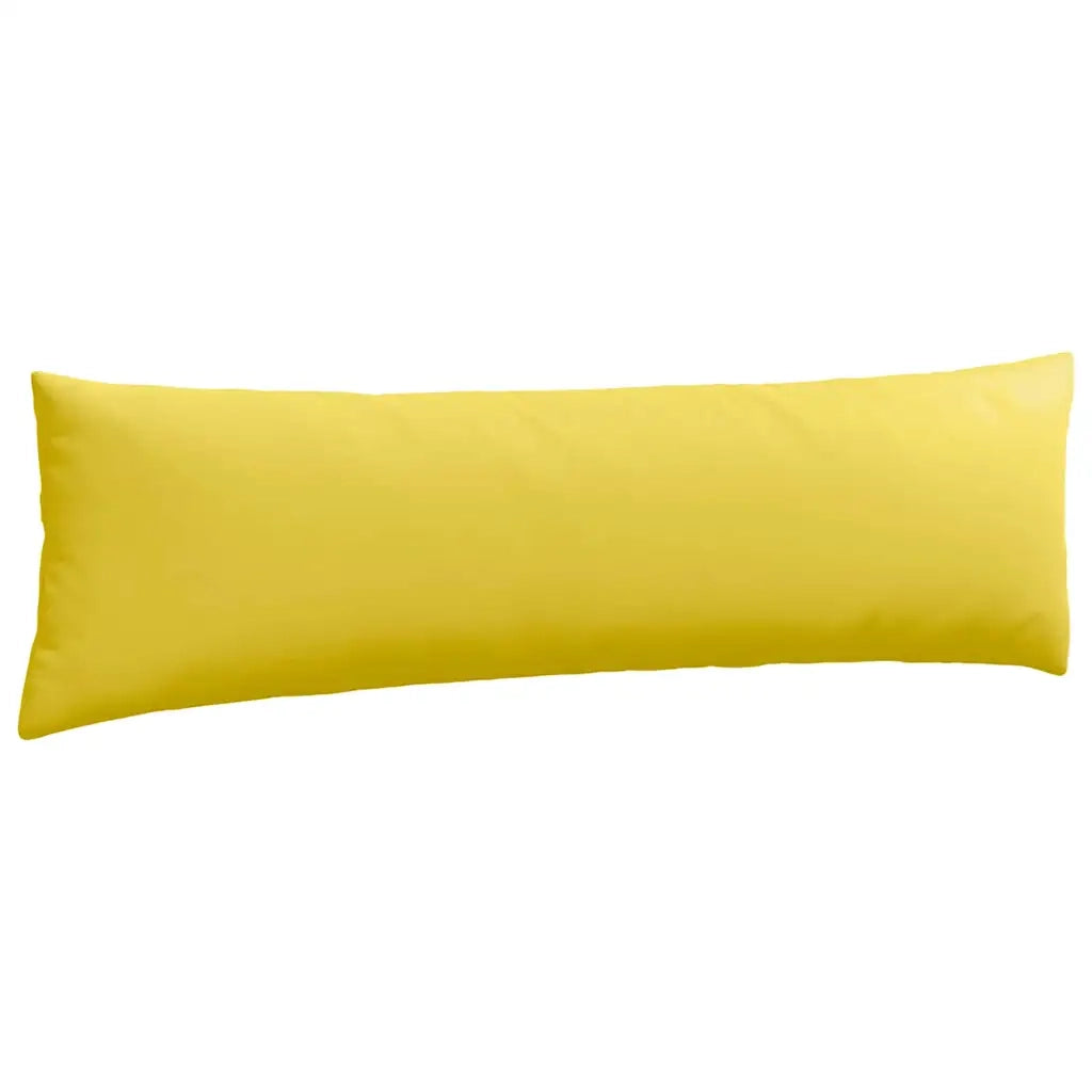 Cuscini da Divano 2 pz | Cuscini per sedie Giallo Chiaro 145 x 40 cm Tessuto