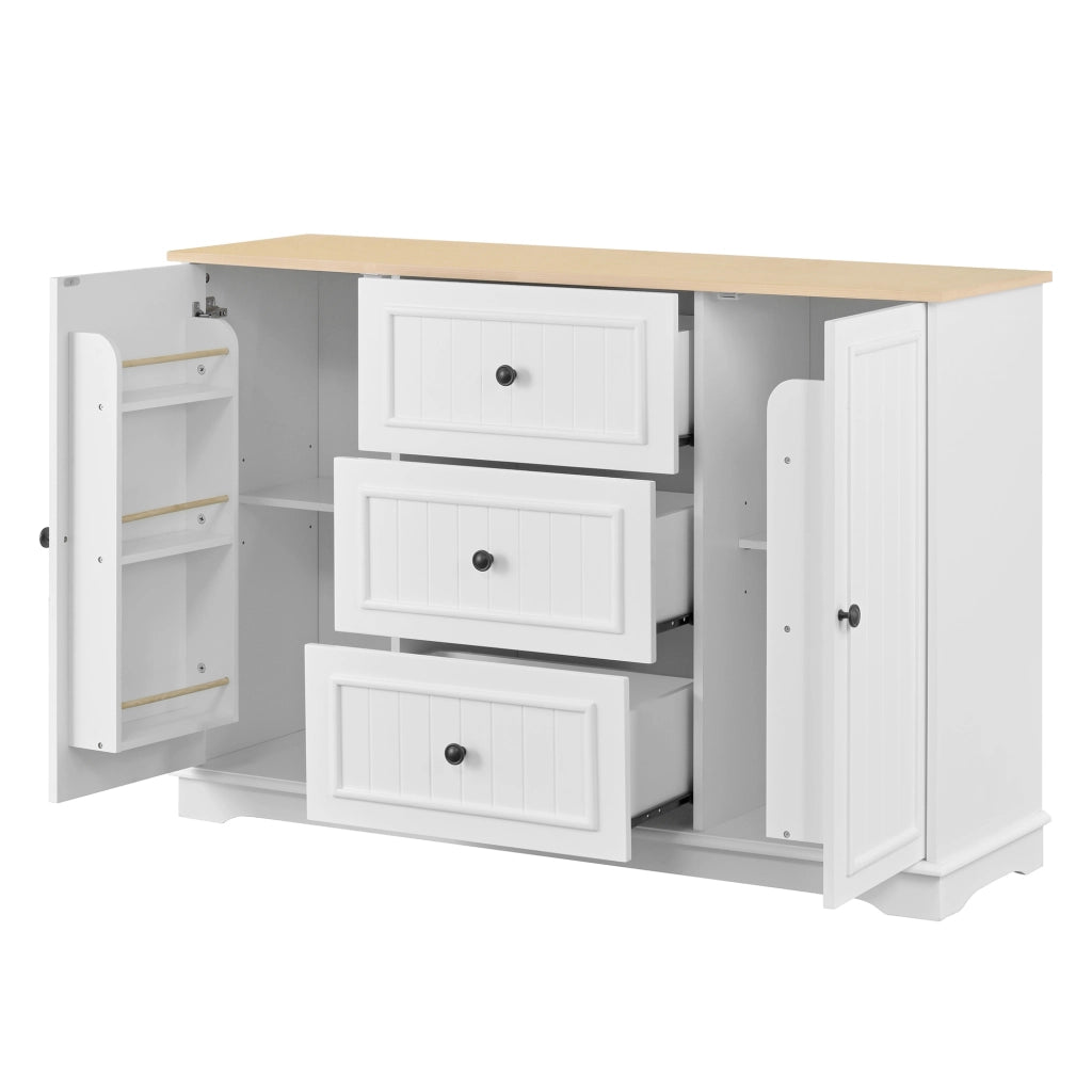 Credenza con 3 Cassetti e Ante ¨C MINIMAL ¨C Bianco