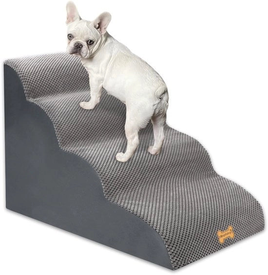 Trappola per cani per piccoli cani, 4-trappole trappola per animali per letto e divano realizzata con spugna alta densità, trappola per cani con inclinazione per cani con copertura rimovibile, lavabile e fondo antiscivolo, 75 x 50 x 40 cm