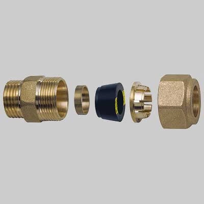 NIPLES MASCHIO CON KIT DI TENUTA PER TUBO RAME  1/2 x 12     FAR
