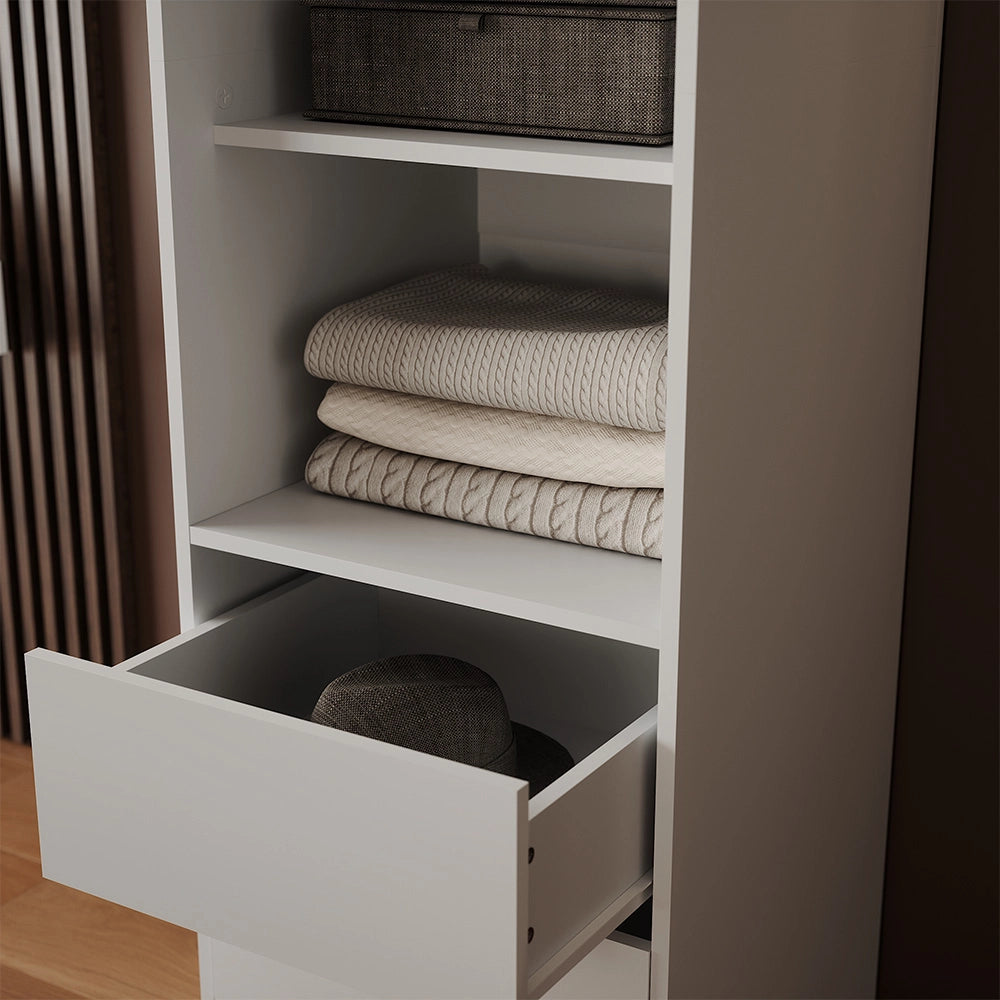 Armadio Elmo Bianco 50 x 200 cm Vicco
