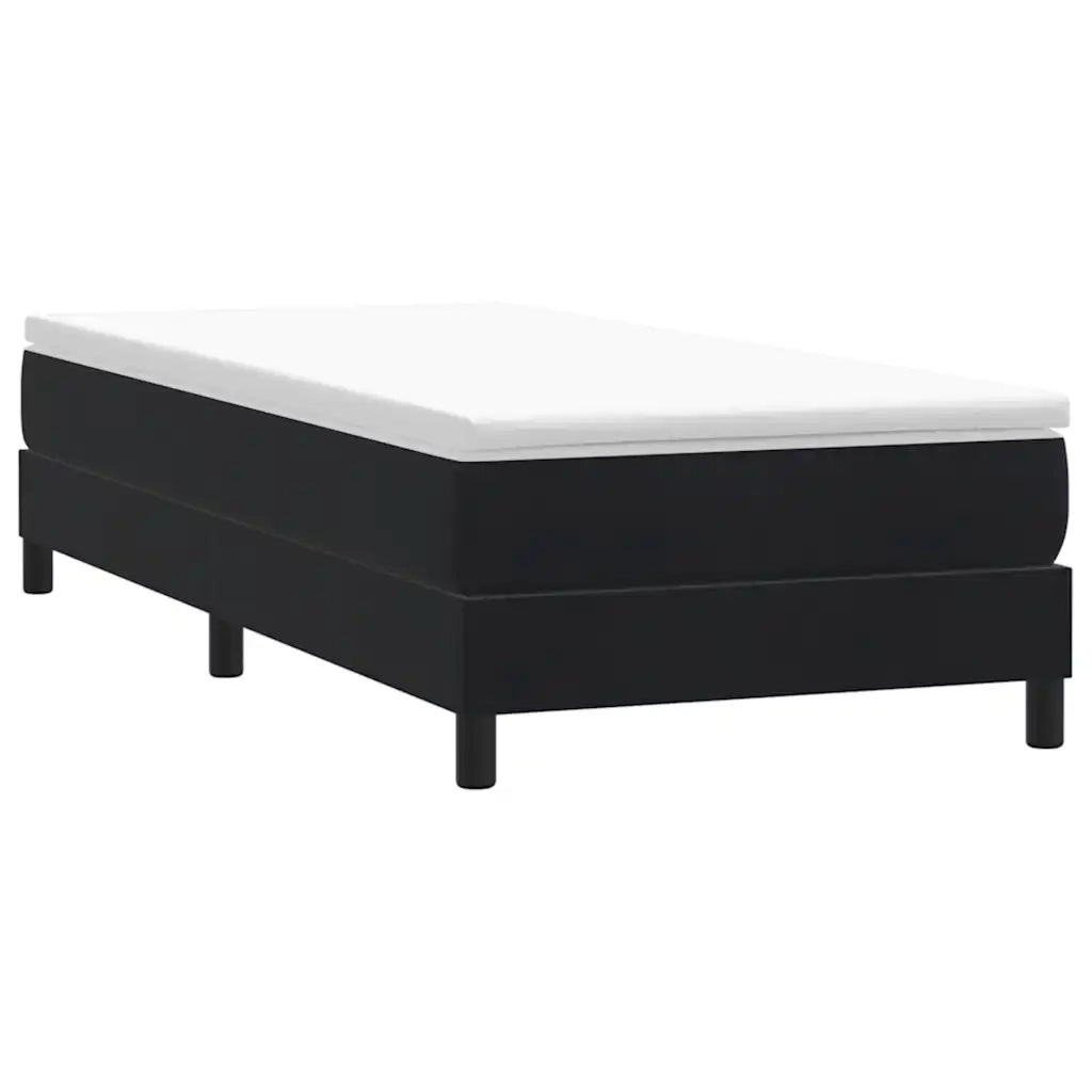 Letto a Molle senza Materasso Nero 80x220 cm Velluto 3315851