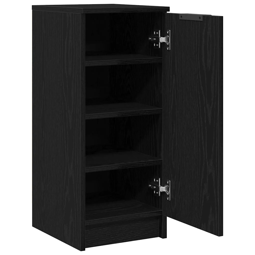 Mobile per scarpe con lo scaffale Rovere Nero 29,5 x 35 x 70 cm 862778