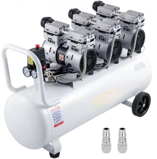 Compressore di serbatoio 30L Olio libero Compressore aeree 1100W Serbatoio di compressione portatile Realizzato in acciaio inossidabile con manometro di pressione