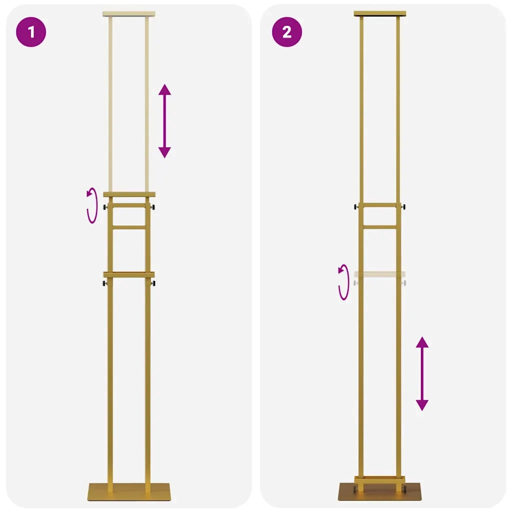 Espositori per Fiere Oro 30 x 23,5 x 210 cm Acciaio