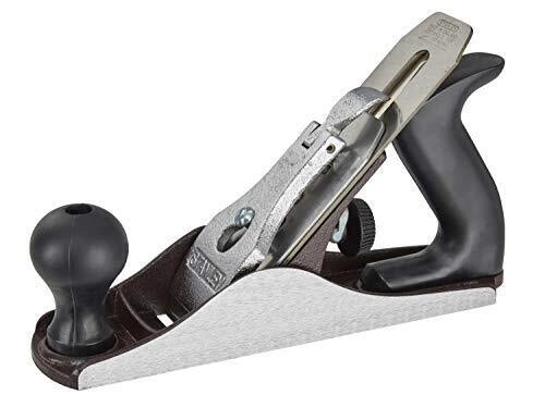 Stanley 1-12-203 Handyman Pialla a Blocco 240x44 mm Corpo in Ghisa Lama Acciaio al Cromo Vanadio Base Rettificata