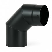 Curva a 90° elemento angolare modifica sezione canale fumo stufa pellet *** misura Ø 150 mm, confezione 1