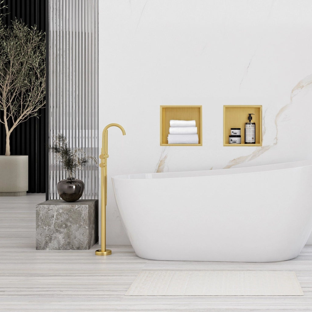 Mensola Bagno 30x30 Gold Brush