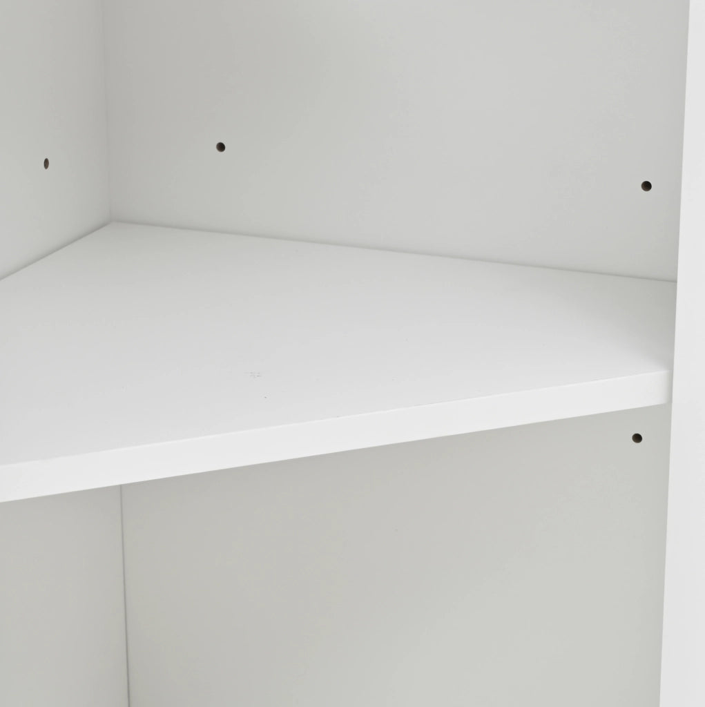 Mobile lavabo bagno freestanding con lavabo in ceramica, MDF, bianco