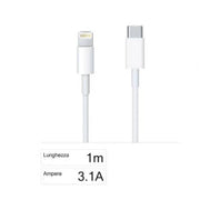 Trade Shop - Cavo Di Ricarica E Dati Type-c A Lightning Da 3100ma 1 Metro Per Iphone F-ip031 -