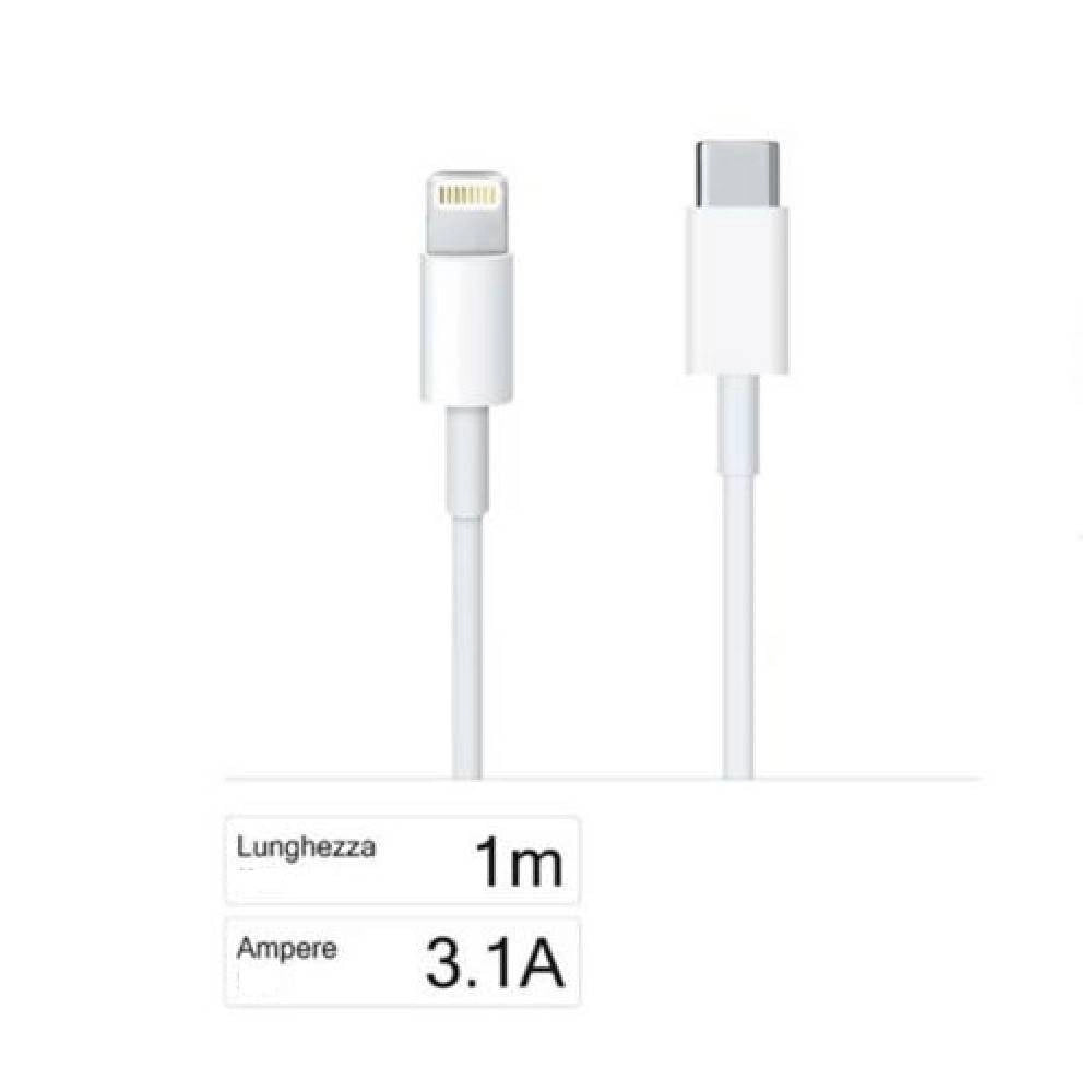 Trade Shop - Cavo Di Ricarica E Dati Type-c A Lightning Da 3100ma 1 Metro Per Iphone F-ip031 -