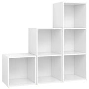 Set Mobili Porta TV 3 pz | Armadietto TV | Mobile Porta TV Bianco in Legno Multistrato