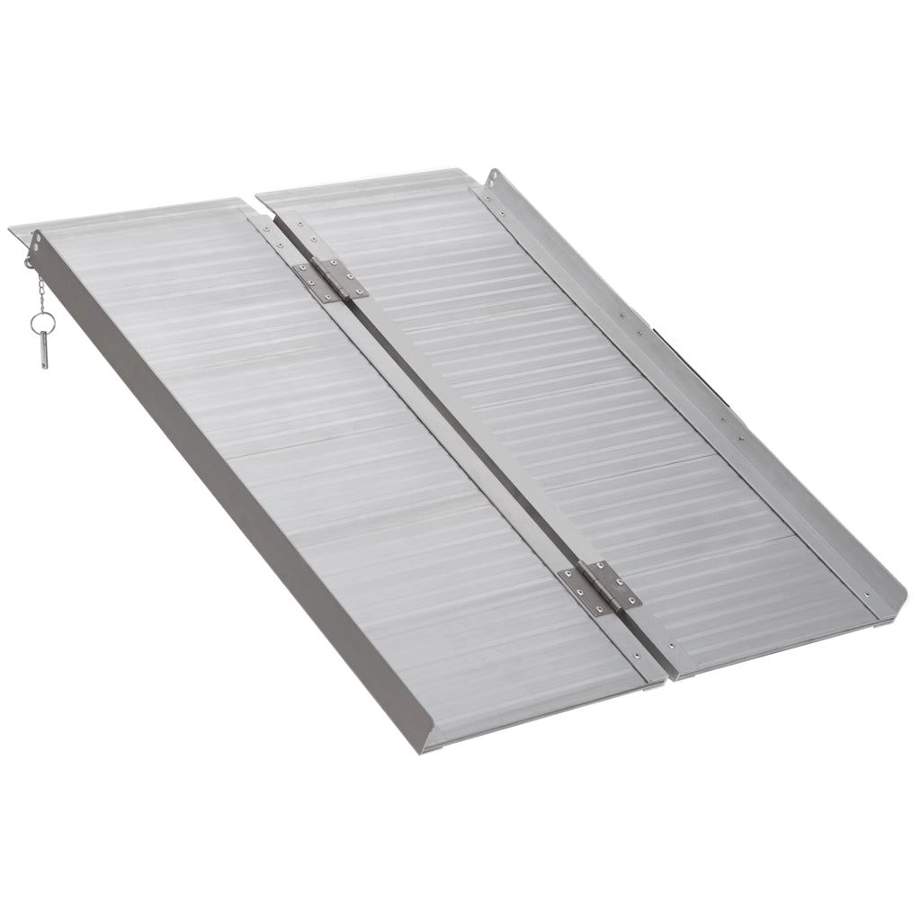 Rampa per sedia a rotelle pieghevole antiscivolo in alluminio ¨C Minimal ¨C 91x74 cm 270 kg