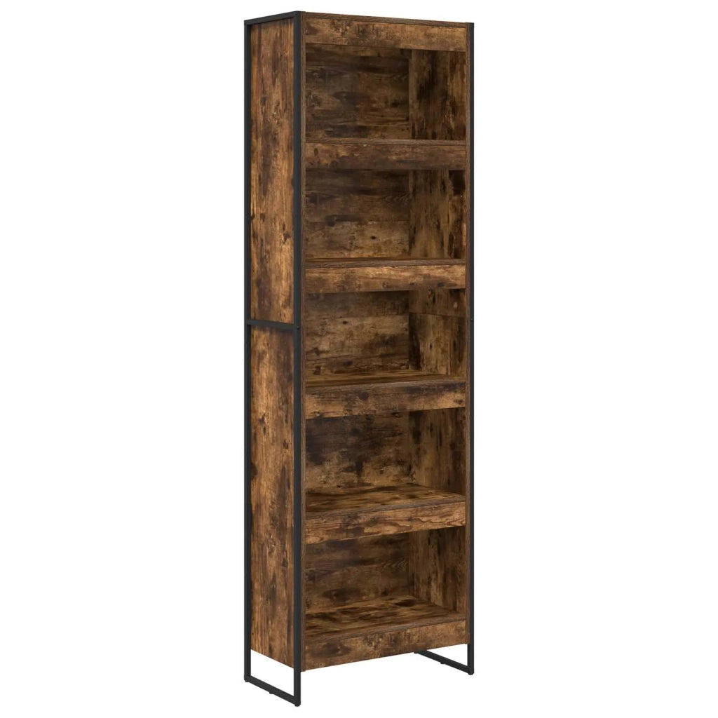 Armadio per Libri 2 pcs Quercia Fumosa 60 x 30 x 189,5 cm