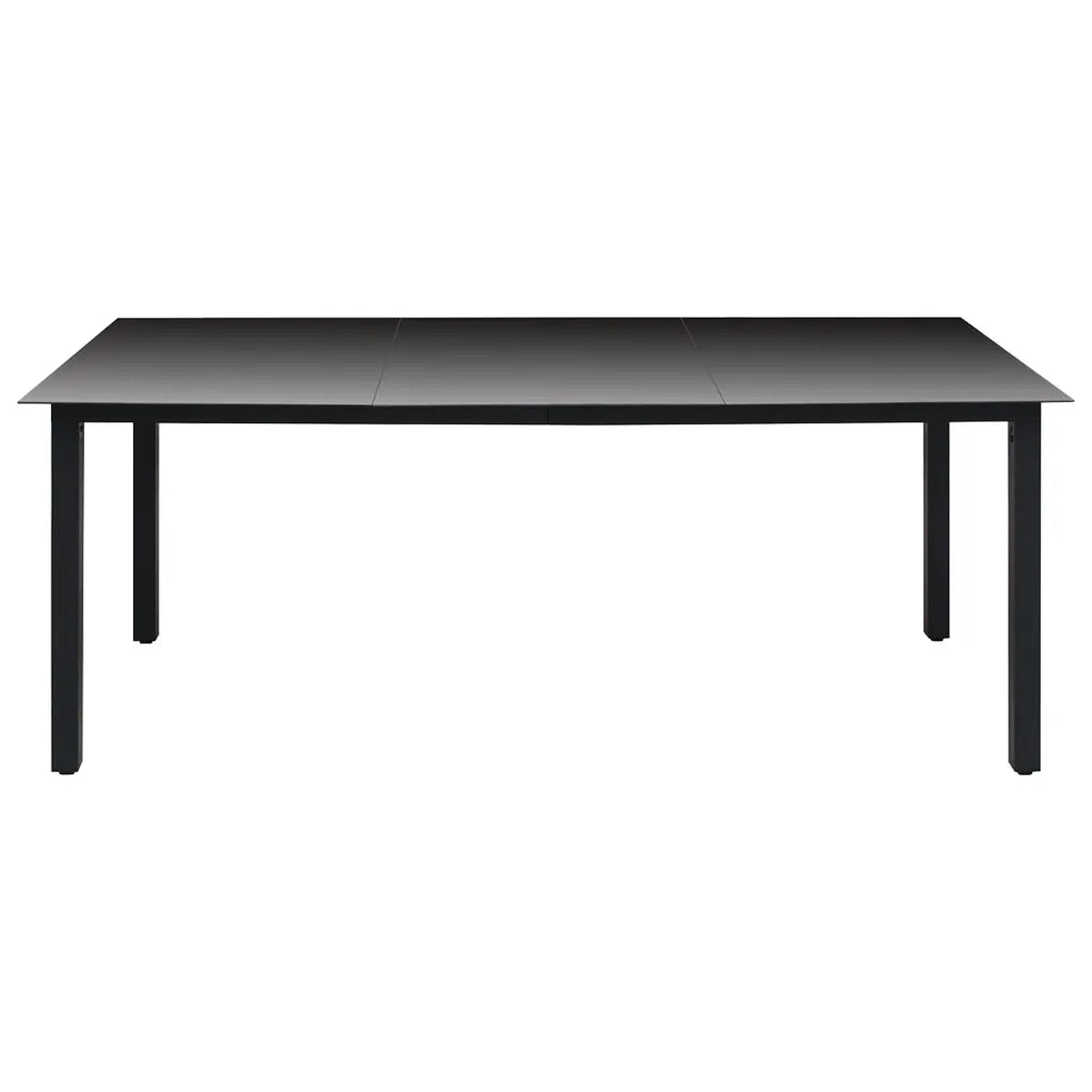 Set da Pranzo da Giardino 9 pz Nero e Marrone cod mxl 40890