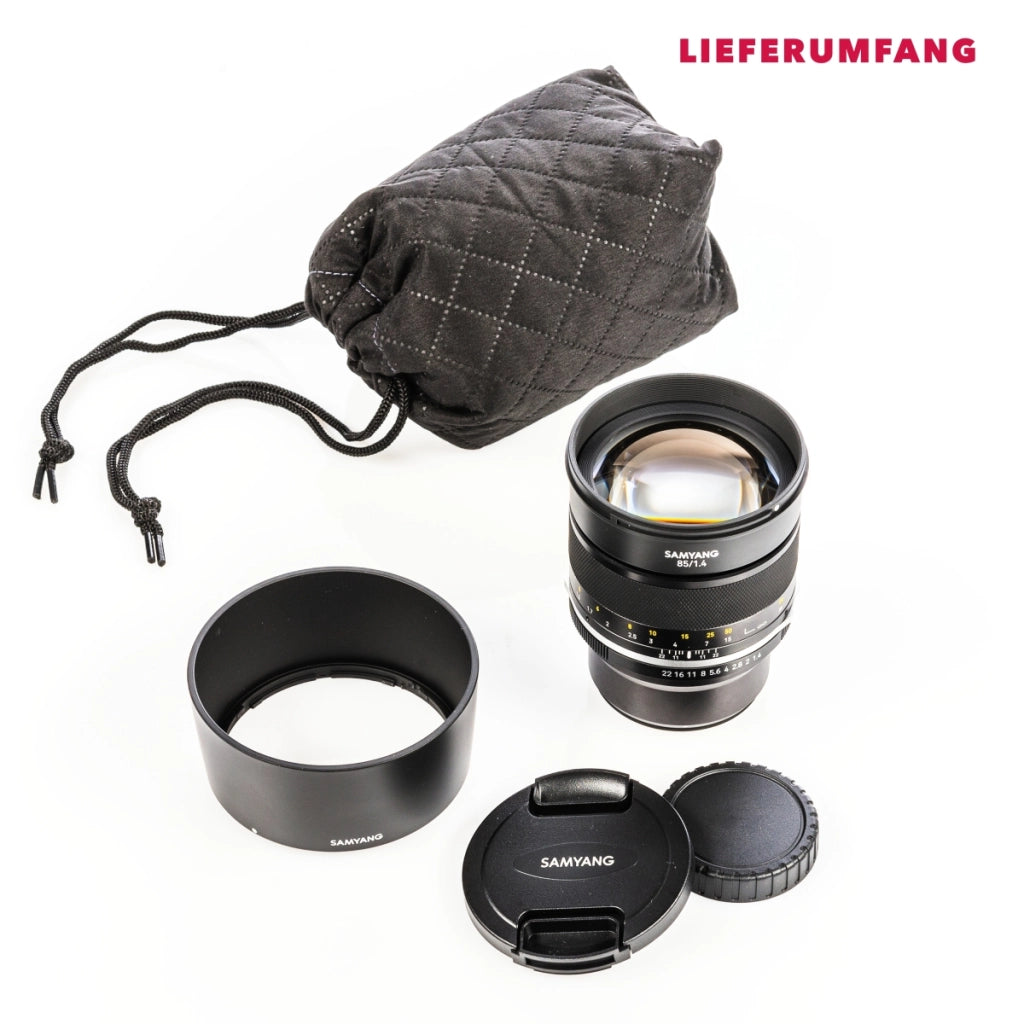 MF 85mm F1.4 MK2 MFT obiettivo per ritratti con messa a fuoco manuale e lunghezza focale fissa per attacco MFT, seconda generazione DC-GH5, DC-G91, Olympus OM-D E-M1 X