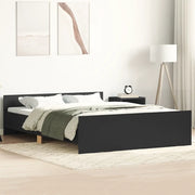 Giroletto con Testiera e Pediera Nero 140x200 cmcod mxl 107811