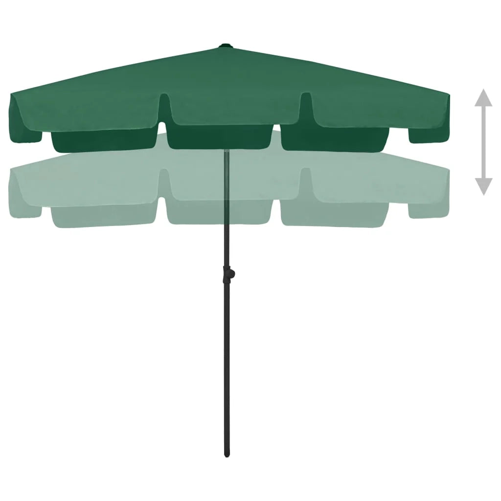 Ombrellone verde 200 x 125 cm 02_0008410