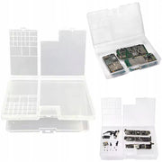 Organizer Plastico a Due Livelli – 180 x 115 x 35 mm | Materiale PP Resistente | Per Componenti Elettronici, Viti, Cavi