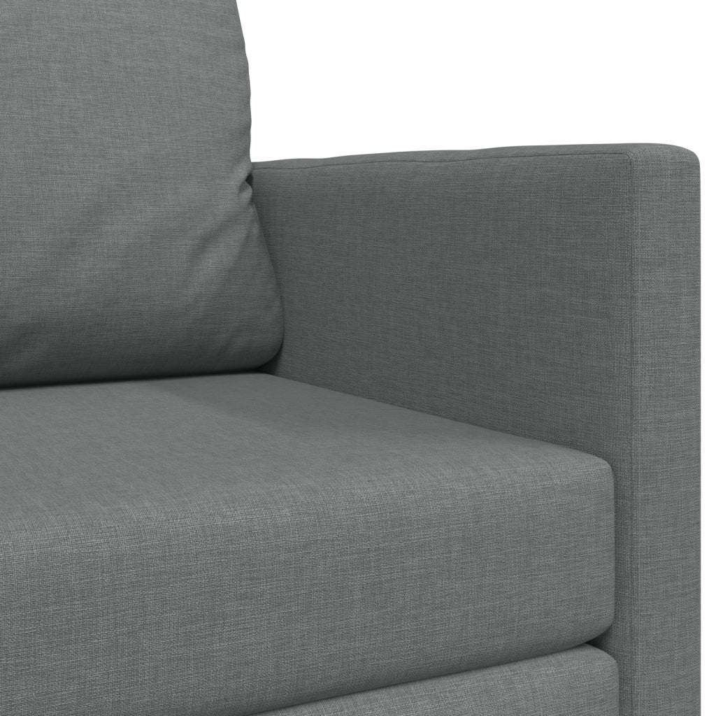 Divano letto a pavimento 2 in 1 Grigio scuro 124x71x78 cm Tessuto