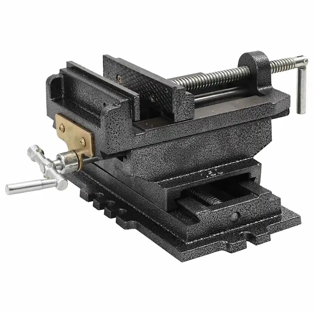 Morsa Manuale Slitta Trasversale per Trapano a Colonna 150 mm 145385