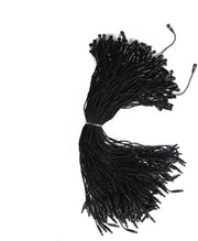 Etichetta di alta qualità in poliestere - Chiusura a goccia - 200 pezzi - Nero - Resistente alla pelle - Materiale duraturo - Etichetta