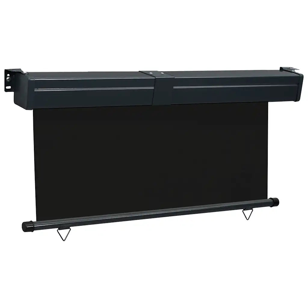 Tendalino Laterale per Balcone-Tenda da Sole Laterale per Patio 175x250 cm Nero