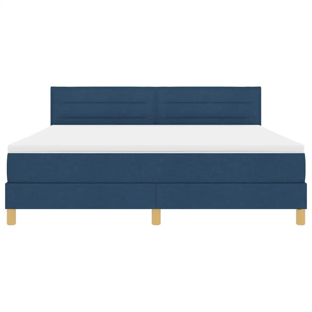 Letto a Sorgente LED con strisce LED Blu 180 x 200 cm Tessuto 3342386