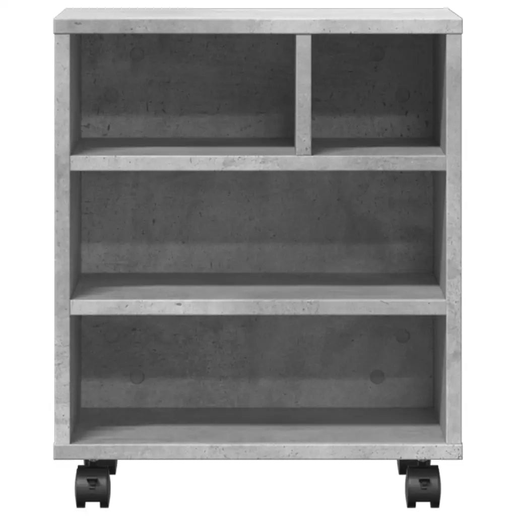 Supporto per Stampante con Ruote Grigio Cemento 41x32x48 cm CFW3290848