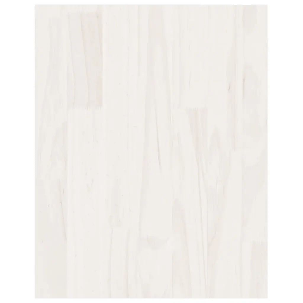 Mobile Porta TV Bianco 70x33x42 cm in Legno Massello di Pino 809943