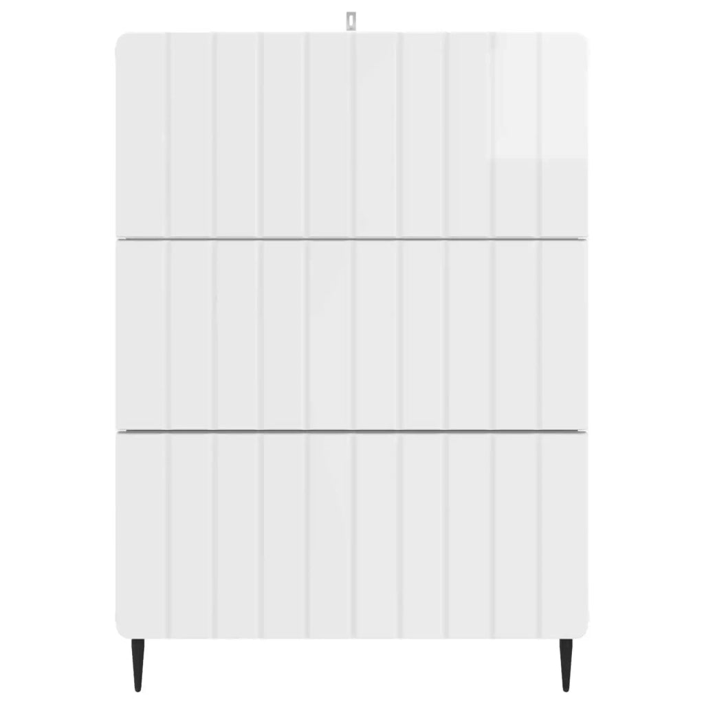 Mobile con Cassetti Bianco Lucido 66 x 34,5 x 92 cm 894379