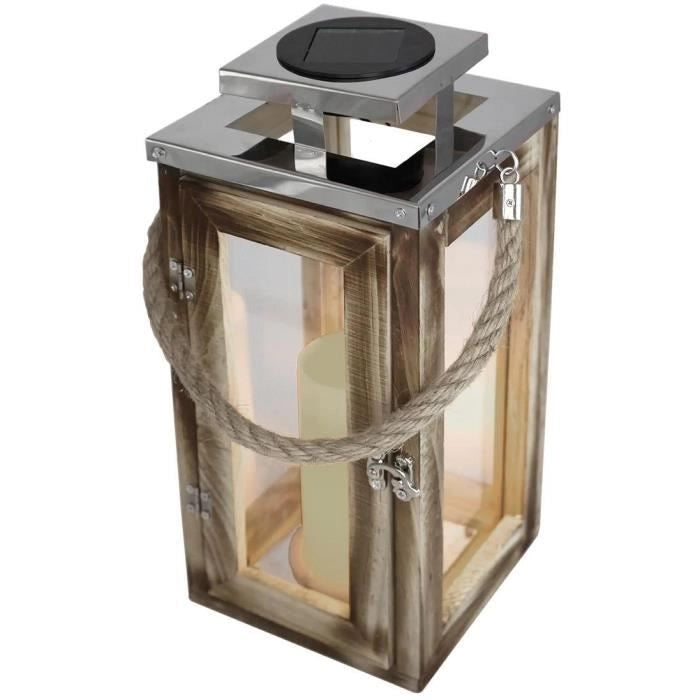Lanterna solare - LUMISKY - OAKY - Effetto candela - LED bianco caldo