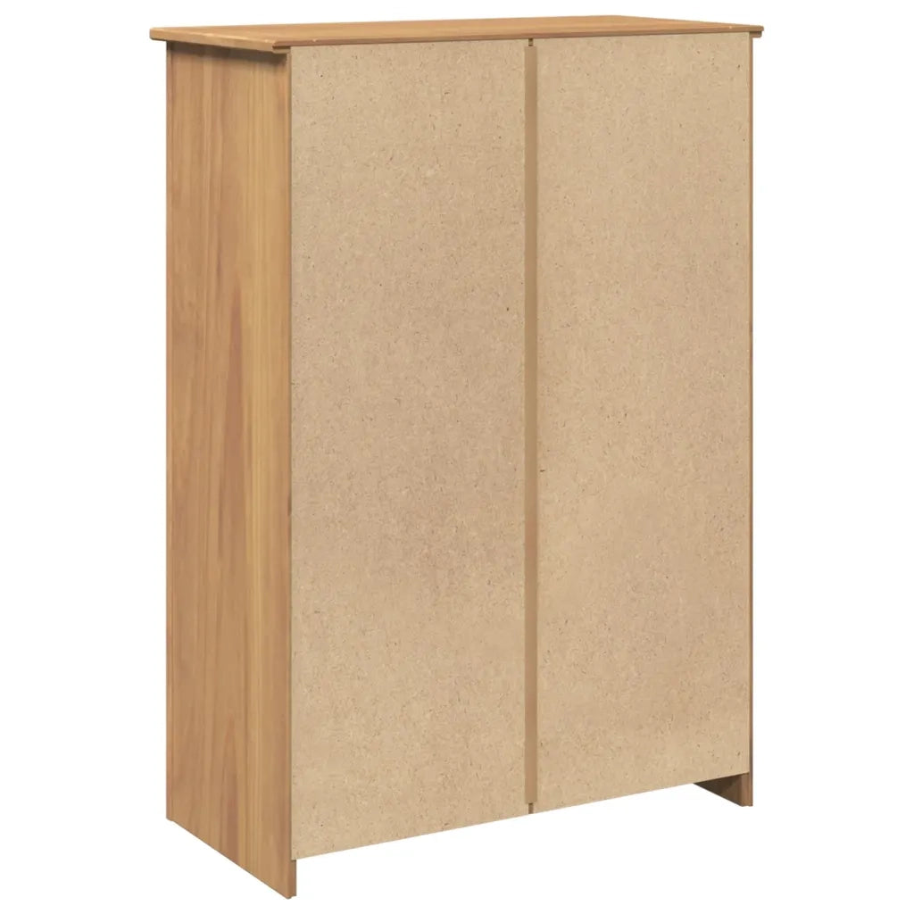 Scarpiera Panama 80x40x114 cm Legno Massello di Pino