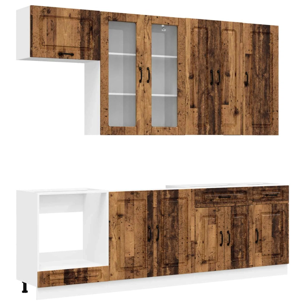 Unità Cucina KALMAR 8 pcs Legno antico Legno ingegnerizzato 3438201
