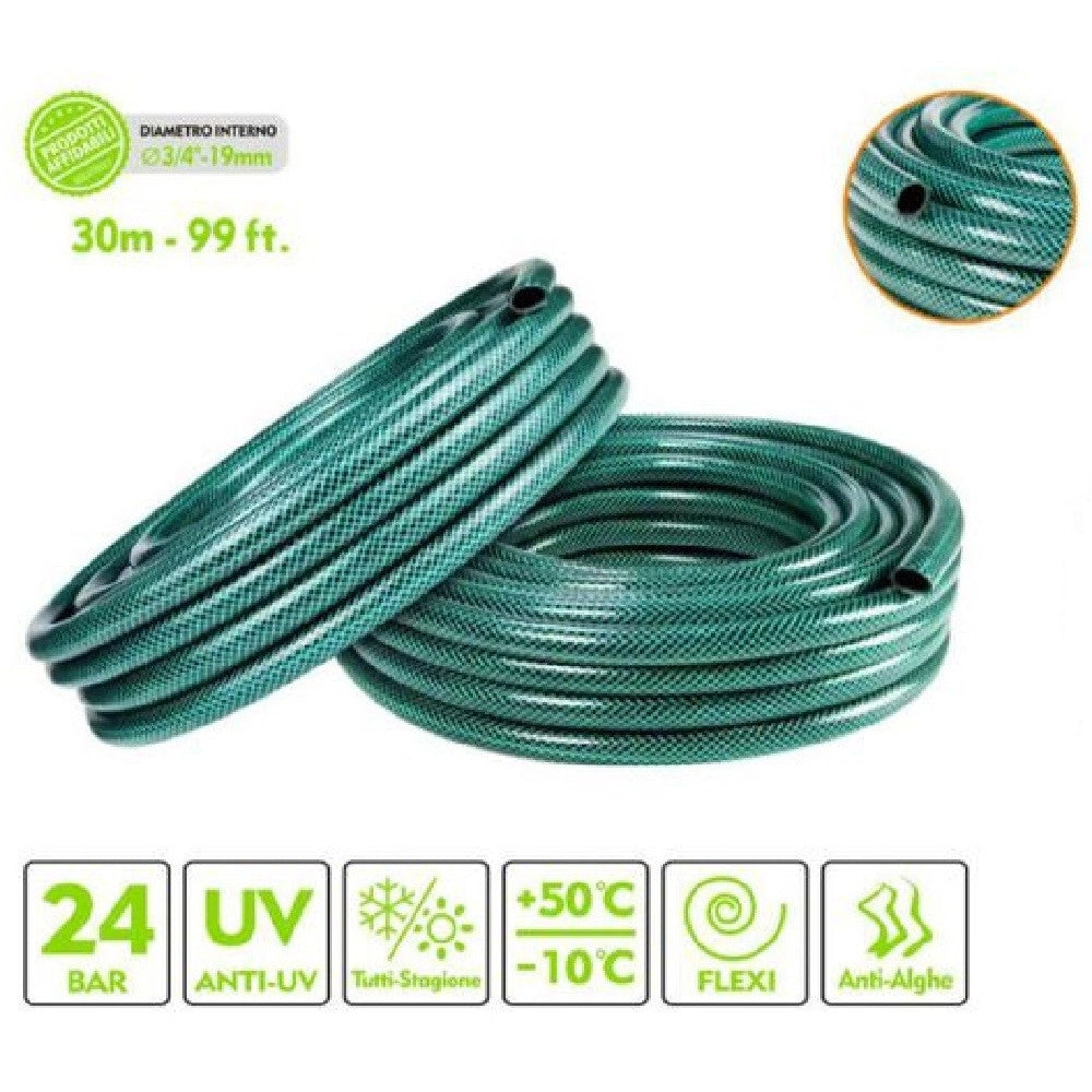 Trade Shop - Tubo Irrigazione Annaffia Giardino Piante Lava Pompa 30mt 99ft. ø 3/4-19mm 57509 -
