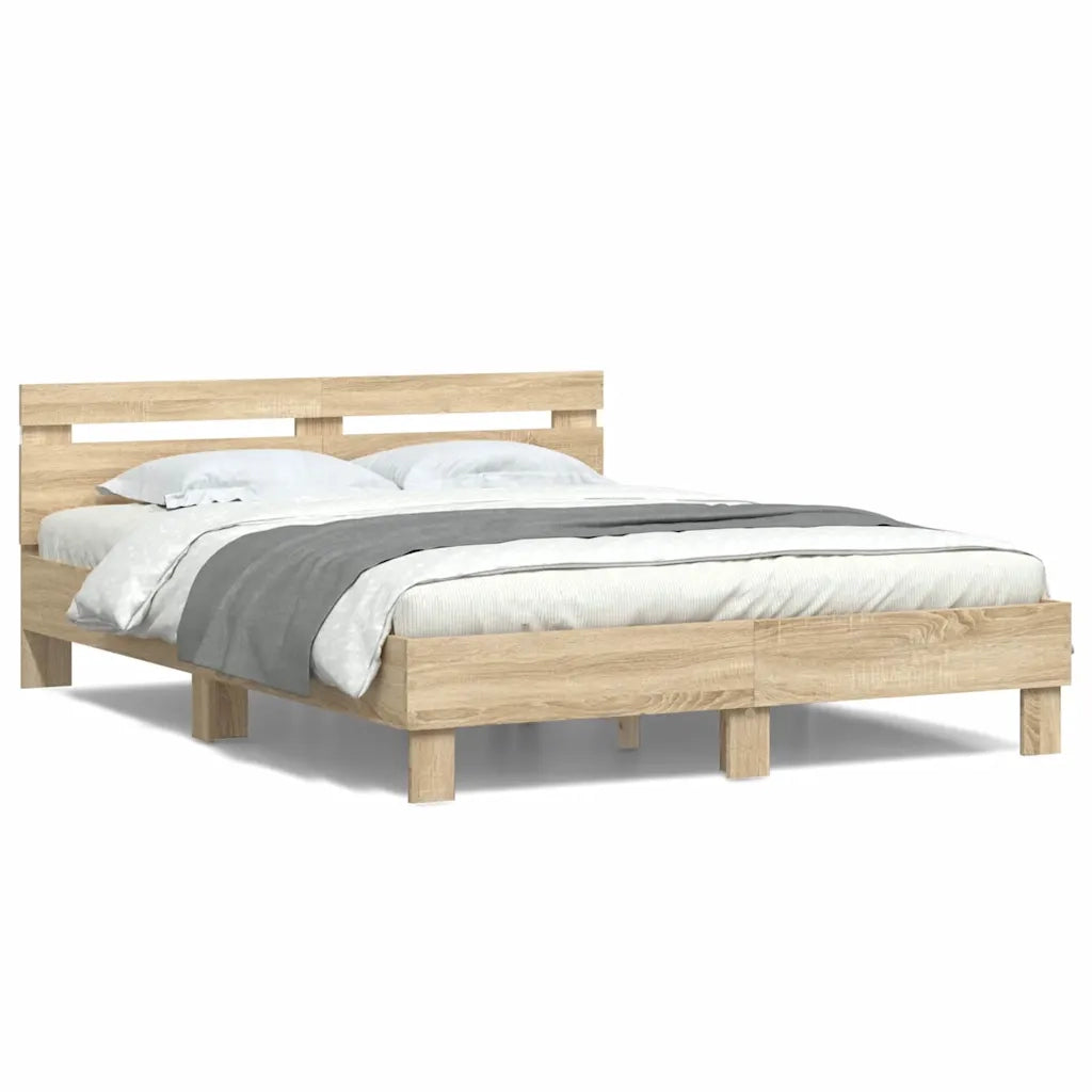Struttura del letto-Giroletto Sonoma 152 x 203 cm Legno multistrato 990305