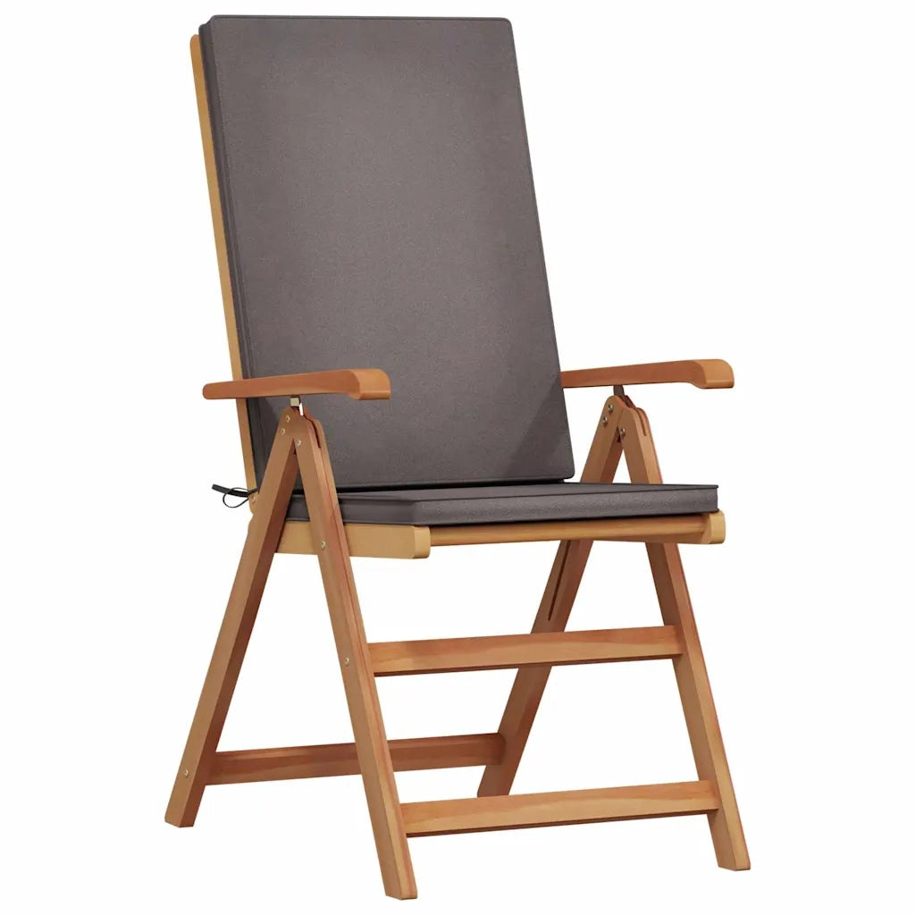Sedia da Giardino 8 pcs Marrone e Grigio 57 x 71.5 x 104 cm